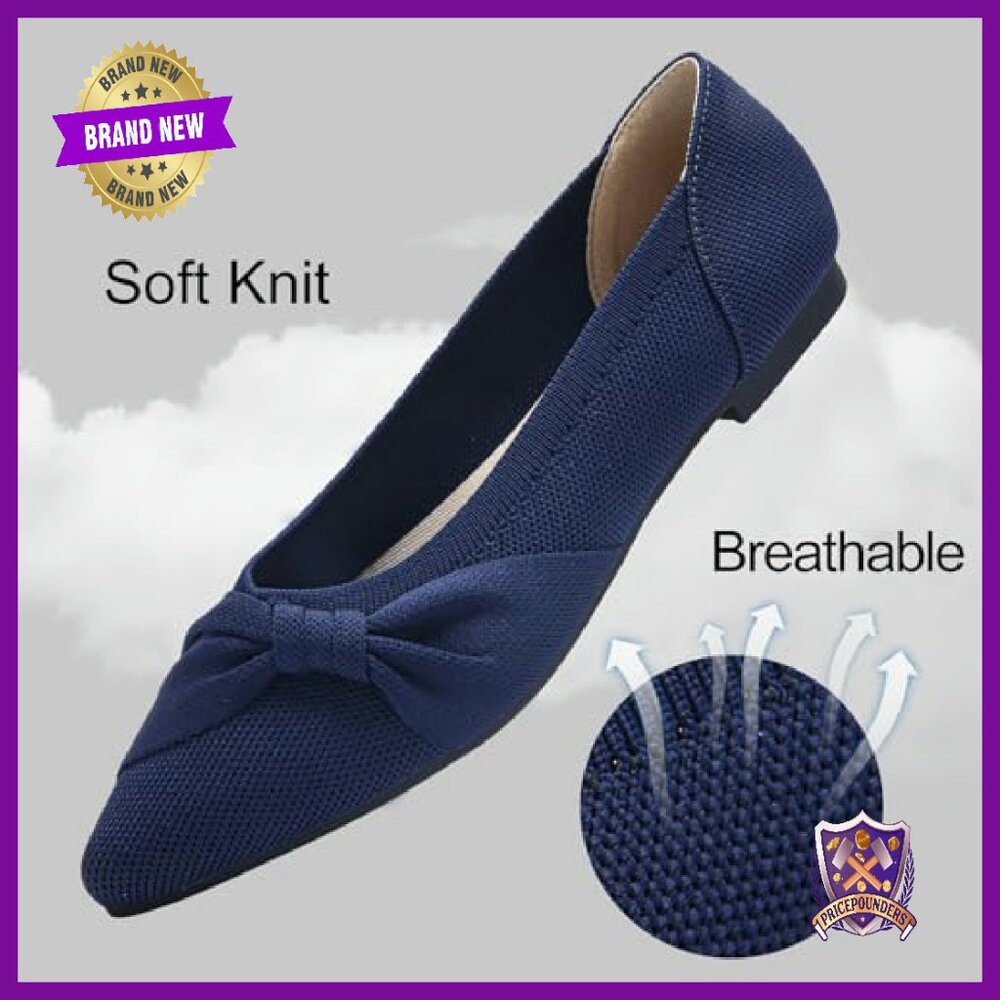 Pointed Toe Ballet Flats Comfortable Lightweight … - image 4